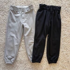 RAWLINGS, WILSON Youth Medium Baseball Pants (2) preowned good cond. 18” inseam